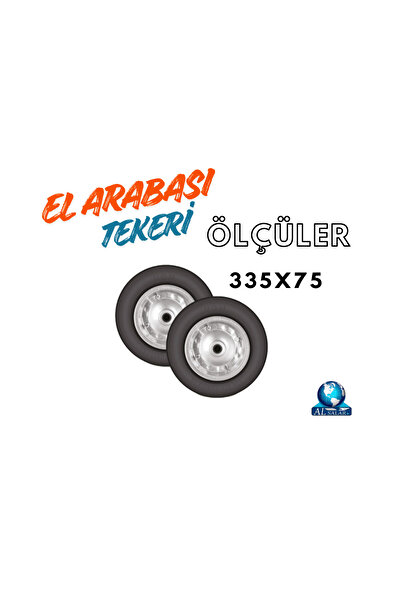 ALSALAR EL ARABASI TEKERLEĞİ Metal Jantlı Bilyalı Dolgu Teker Patlamaz Yük Taşımak İçin Dayanıklı Tekerlek