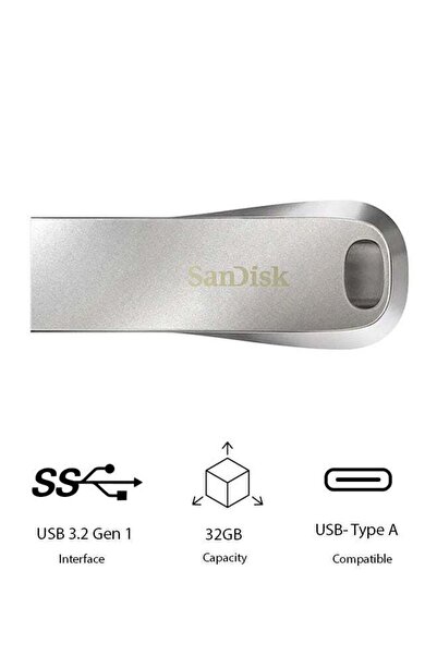 SanDisk 32 GB Ultra Luxe USB Type-C Flash Drive (USB 3.2 Gen 1)