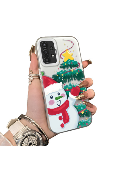 ucuc حافظة سيليكون مضادة للسقوط متوافقة مع هاتف سامسونج جالاكسي A04s بنمط ندف...