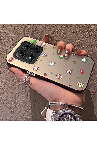 ucuc حافظة سيليكون مضادة للسقوط متوافقة مع هاتف Xiaomi Poco X7 5G بنمط سانتا ...