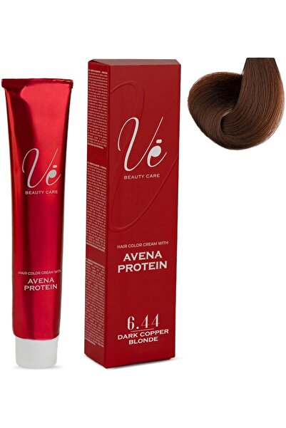 Ve Beauty Care كريم صبغة الشعر رقم 6.44 أشقر نحاسي داكن (100 مل)