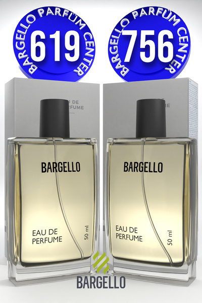 Bargello 619 Erkek Parfüm Oriental 50 ML EDP + 756 Erkek Parfüm Oriental 50 M...