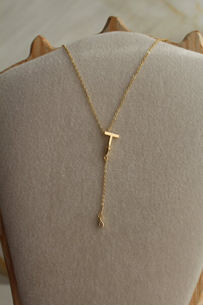 sahidesignatelier Alya Harf Uzak Şehir Kolye T Harfi