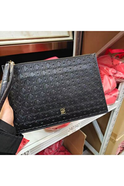 CILMI HARVILL CHHC CHCH Women's Business Clutch - Zipper Design Letter Embossing Comfortable Wrist Strap for Phone