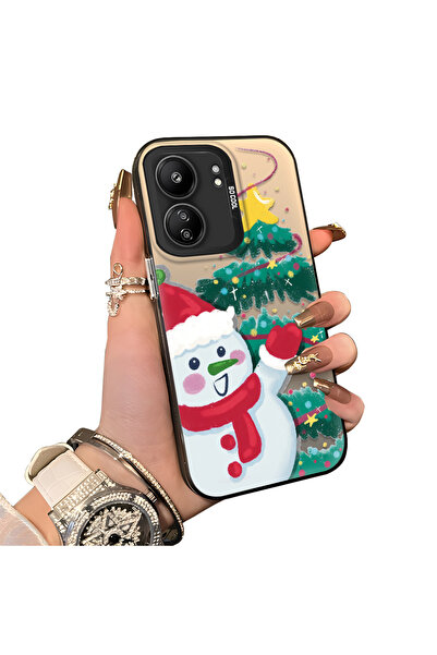 ucuc حافظة سيليكون مضادة للسقوط بنمط ندفة الثلج لعيد الميلاد متوافقة مع هاتف ...