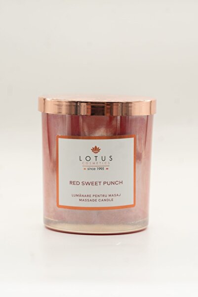 Lotus Cosmetics Warm Massage Butter Candle "Red Sweet Punch"