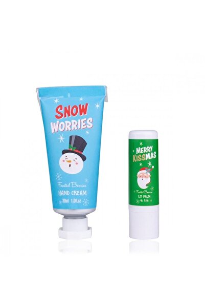 ACCENTRA Set cadou Secret SANTA — Cremă de mâini, Balsam de buze și Cană — Parfum cu fructe de pădure înghețate