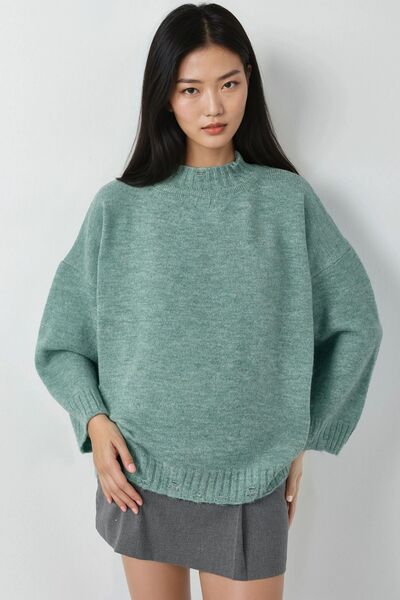 Hiccup My Fashion Oversized Knitwear Sweater with Bicycle Collar