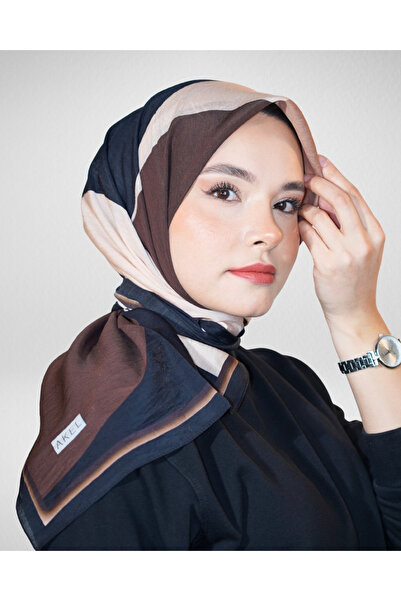 Akel Spring Viskon Eşarp %80 Viskon %20 Polyester –Geometrik Desenli