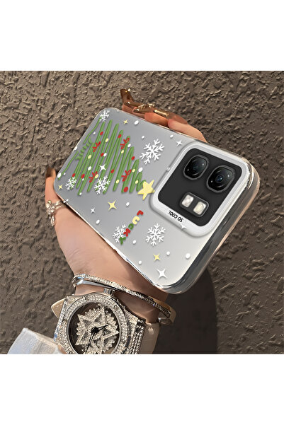 ucuc حافظة سيليكون مضادة للسقوط بنمط شجرة عيد الميلاد متوافقة مع هاتف Infinix...