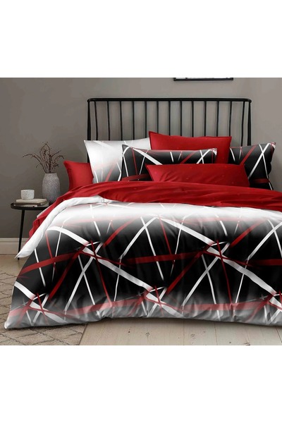 trendyhome Fine Cotton Underwear with Elastic 6 Pieces,Stripes,Red-Black,W23