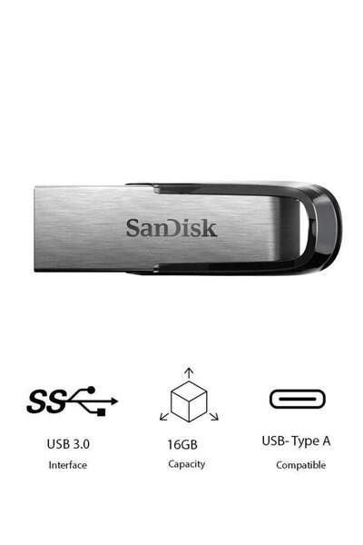 SanDisk Ultra Flair 16GB USB 3.0 Flash Drive (USB Type-A, 150MB/s read)