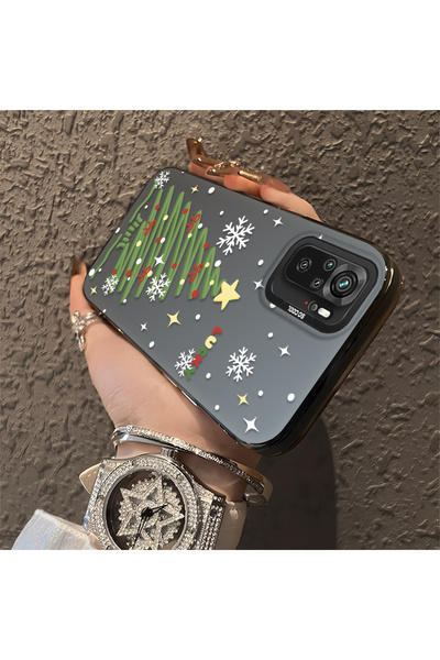 ucuc حافظة سيليكون مضادة للسقوط بنمط شجرة عيد الميلاد متوافقة مع هاتف Xiaomi ...