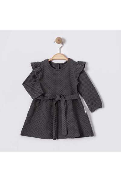 Minika bebe kuşaklı elbise