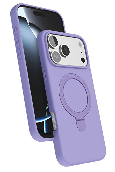 G-NEXT حافظة ريجال لهاتف آيفون 17 برو ماكس (متوافقة مع MagSafe) مع حامل - وردي فاتح مقاوم للصدمات