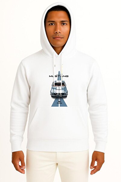 Bahriyeli Collection بغطاء رأس سترة فورد جي تي موستانج الأسطورية مطبوع للجنسين