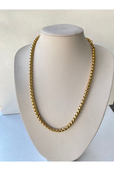 Gold Çelik Zincir Kolye 55 cm