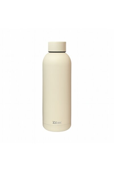 Zilan Sports Thermos Bottle 500 ml, Stainless Steel, Double-Walled, Cream (ZLN 9839)