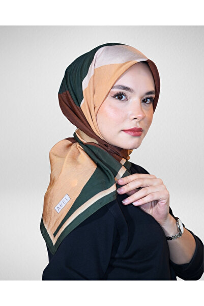 Akel وشاح فيسكوز ربيعي 80% فيسكوز 20% بوليستر – نمط هندسي