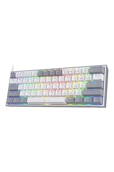 REDRAGON FIZZ K617 60% Mechanical Keyboard, Red Switches, Hot-Swappable, Detachable Type-C, RGB, 61-