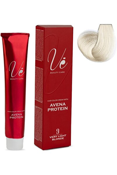 Ve Beauty Care Hair Color Cream #9 Very Light Blonde - Permanent Hair Dye, 100ml