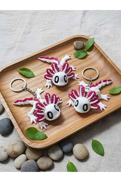 açelya3d Axolotl Aksolotl Anahtarlık