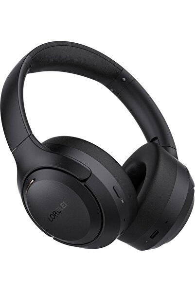LORELEİ سماعات رأس بلوتوث QC60 الهجينة المزودة بخاصية إلغاء الضوضاء النشطة (60 ساعة، قابلة للطي)