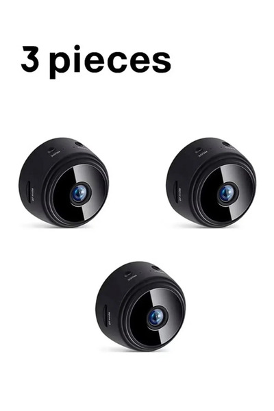 Primo Plus كاميرا مراقبة منزلية صغيرة سوداء A9 مزودة بخاصية تسجيل لاسلكية وواي فاي بدقة 1080 بكسل