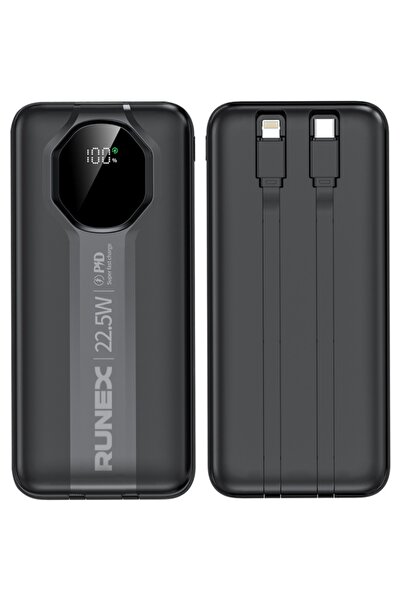 Runex Baterie Externa, PB900, 10.000mAh, Power Bank Portabil, Incarcare Rapid...