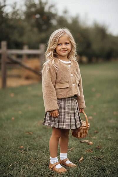 VİYOLİNA PELUŞ MONTLU ŞORT ETEKLİ 3 LÜ TAKIM