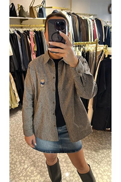 MU&ME BOUTİQUE Shirt Striped Embroidered