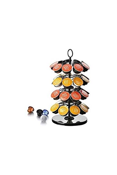 BLOOMING TIME 360 Degree Rotating Coffee Capsules Holder Coffee Pod Stand 36Pcs