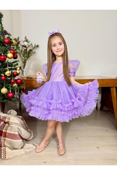 WON KIDS LABUBU HEDİYELİ ÇOCUK ABİYE