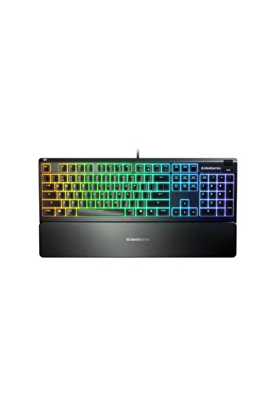 SteelSeries Apex 3 Water Resistant Gaming Keyboard, English US Layout, Black