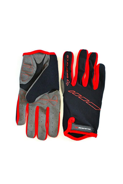 BikeForce Mănuși Enduro roșu-negru L