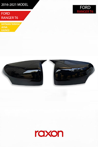 Raxon FORD RANGER T6 2016-2021 Batman & Yarasa Ayna Kapağı – Parlak Piano Bla...