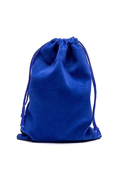 bag Saculet de cadou din catifea albastră M -- 13x18cm