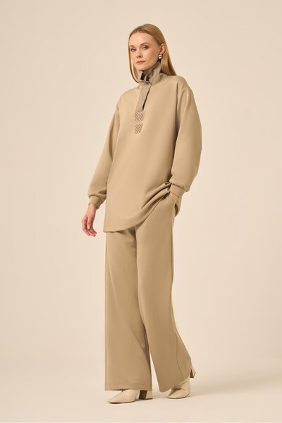 FTZ WOMEN بدلة سكوبا سباندكس للسيدات باللون البيج 31278