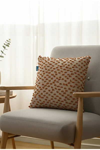 Rolivs Dila Embossed Textured Modern Throw Pillow 47X47 cm - 12