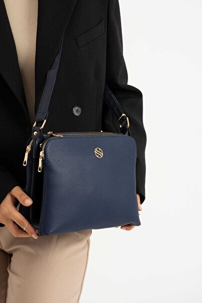 Sanmorris Women's faux leather adjustable crossbody shoulder bag