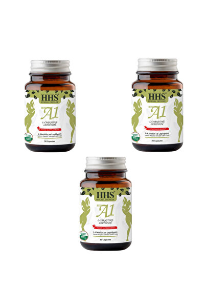 Hhs NEW A1 L-Carntine Lepdium 30 Kapsül (Şişe) x3 Adet