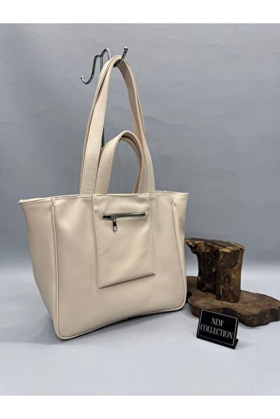 bahwar Large Size Daily Shoulder Bag with Zippered Pocket