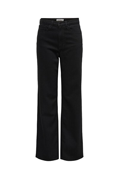 ONLY Jeans mit weitem Bein ONLJUICY Hohe Taille Weiter Beinschnitt Jeans