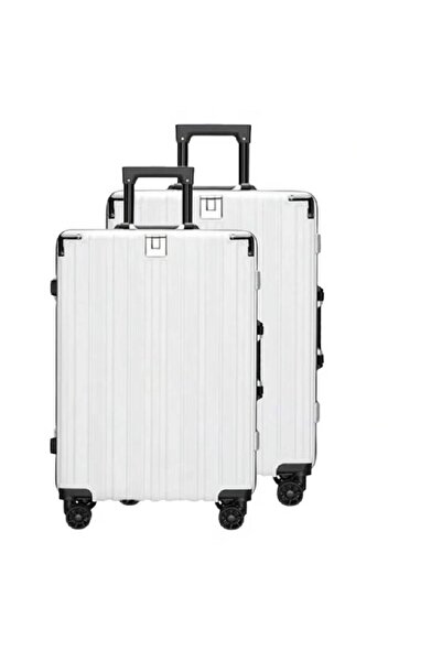 NKX Durable Hard Shell Trolley Suitcase with 4 Spinner Wheels 20/24 Inches