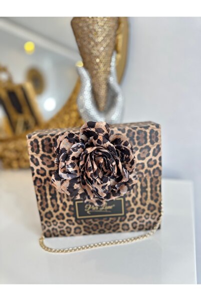 Store Leopar kutulu çorap