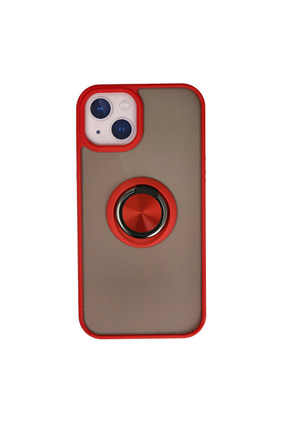 NewFace Iphone 13 case montreal ring silicone cover - red