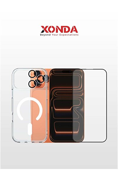 xonda حماية فائقة 3 في 1 لهاتف iPhone 17 Pro — غطاء MagSafe مضاد للاصفرار، لح...