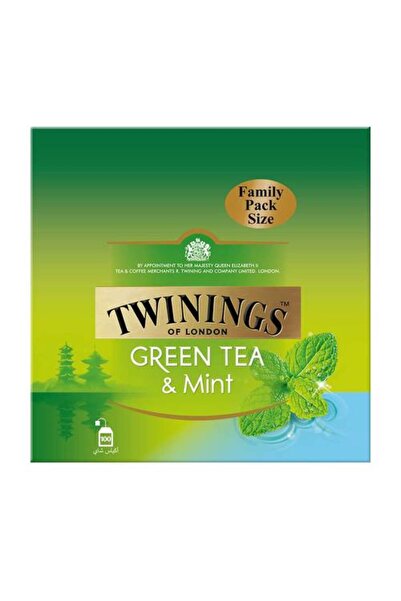 Twinings شاي أخضر ١٠٠ كيس شاي بالنعناع