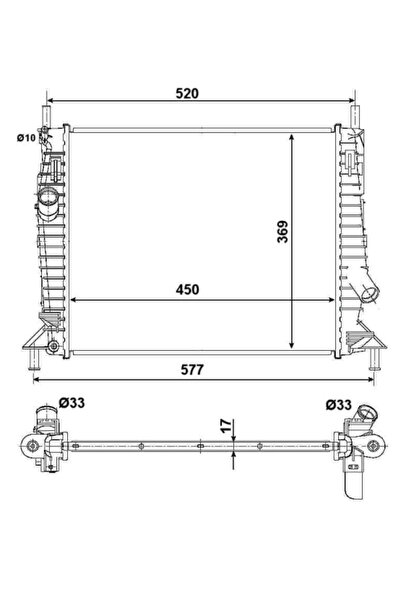 NRF Radiator Racire Motor Ford C-Max/Focus 2