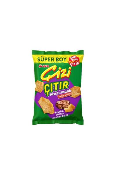Ülker ÇİZİ ÇITIR - Peynirli&Biftek Aromalı - Süper Boy - 120 gram - 10 Adet